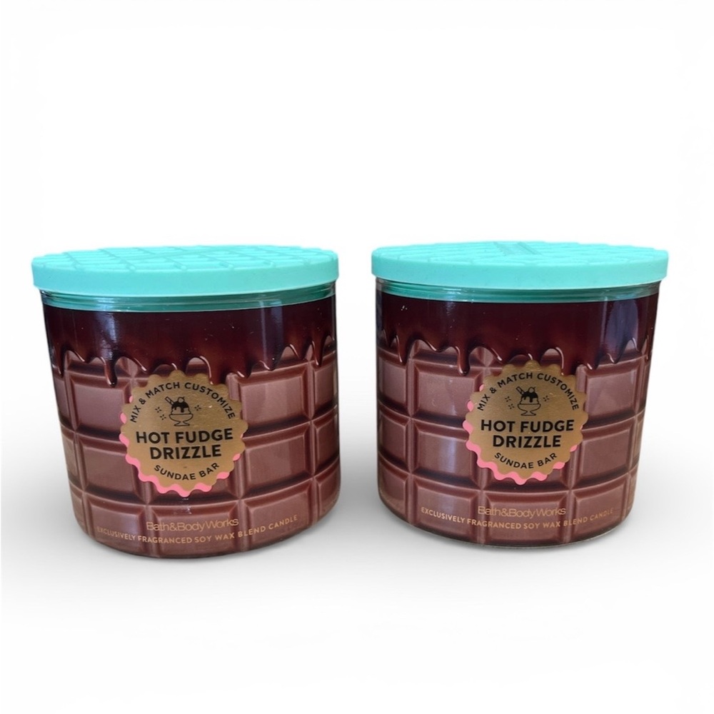 Bath & Body Works Hot Fudge Drizzle 3-Wick Candles